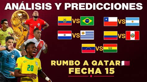 PREDICCIÓN y ANÁLISIS de la FECHA 15 de las Eliminatorias Sudamericanas