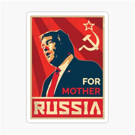 Trump Russia Sticker For Sale By Radvas Redbubble