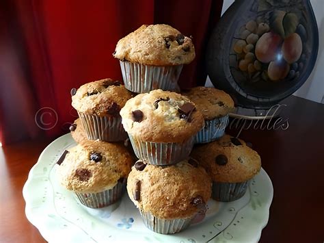 Recette de Muffins aux bananes et pépites de chocolat 2 par Choupy