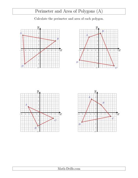 Finding Distance On A Coordinate Plane Worksheet