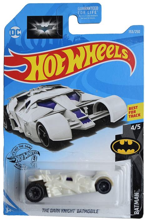 Amazon Hot Wheels The Dark Knight Batmobile Batman White Toys Games