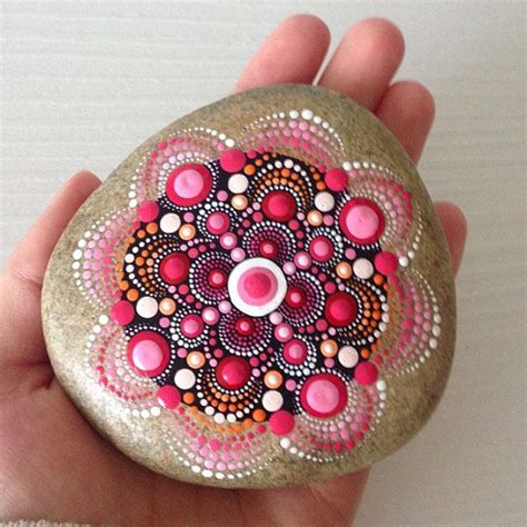 Colorful World Of Mandala Painted Rocks And By Createandcherish