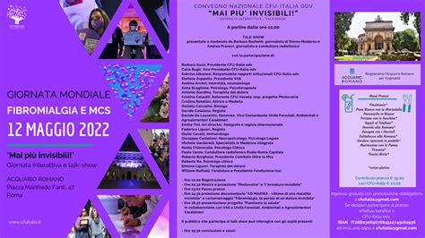 Mai Pi Invisibili Convegno Nazionale Cfu Italia Maggio