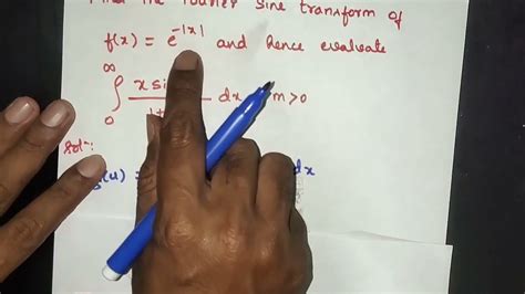 Fourier Sine And Cosine Transform Part 5 Fourier Transform Engineering Mathematics Youtube