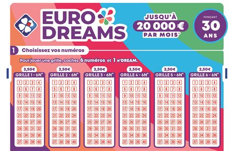 EuroDreams Le Nouveau Jeu De La FDJ Avec Un Gain De 20 000 Euros Mois