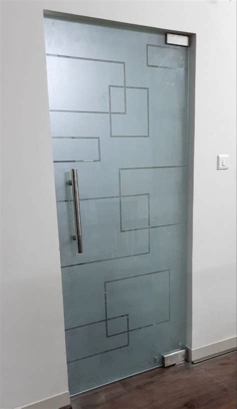 Swing Polished Stainless Steel Glass Door For Hotel Thickness 10 Mm