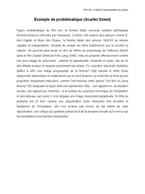 exemple de problematique