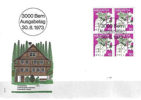 FDC Viererblock 1973 Kaufen Auf Ricardo