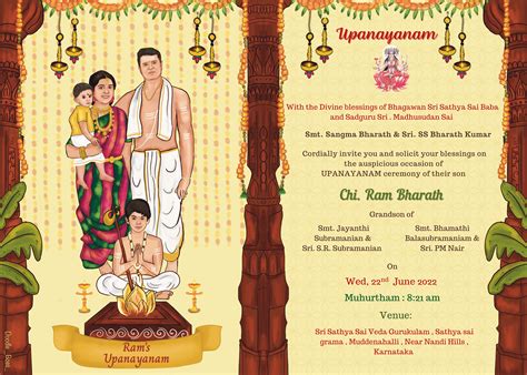 Upanayanam Invitation Behance