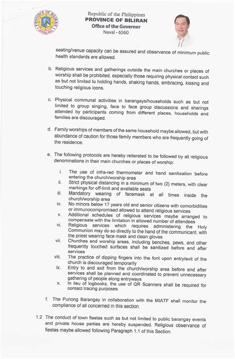 LOCAL EXECUTIVE ORDER NO. 12 | Biliran Blogs