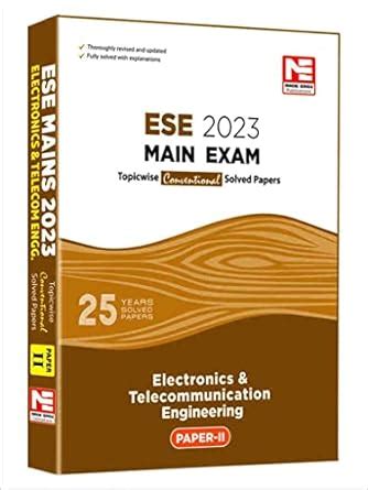 ESE 2023 Mains Examination E And T Conv Paper II Amazon In Books