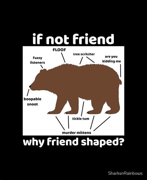 If Not Friend Why Friend Shaped Bear Anatomy In A Square Ipad Case And Skin For Sale By