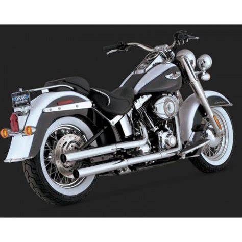 Ponteira 2 1 2´´ Vance And Hines Straightshots Cromada Softail Deluxe 2005 2017 Vance