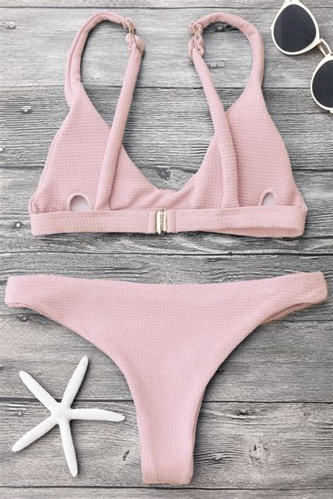 Low Waisted Padded Scoop Bikini Set Iyasson