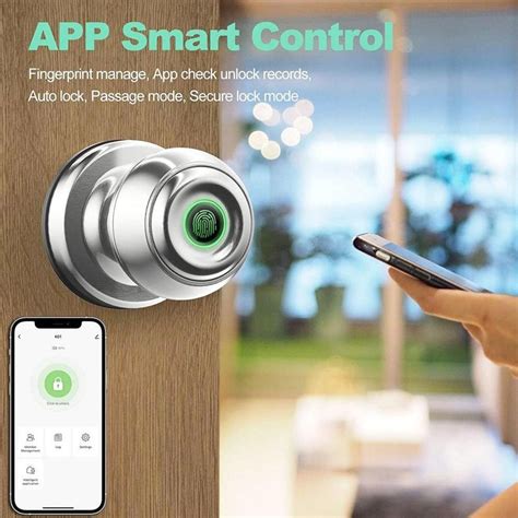 Geek Chef Geektale K01 05 Smart Fingerprint Door Knob Silver United