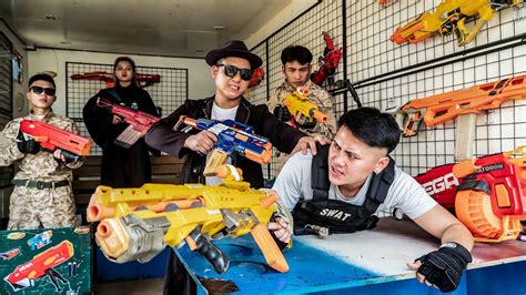 Ltt Game Nerf War Two Warriors Seal X Nerf Guns Fight Crime Mr Zero Scazy Motorcycle Theft