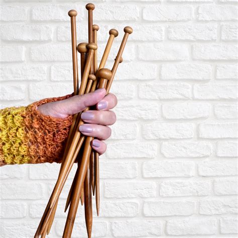 Wooden Knitting Needles - Woolybutt Knitting