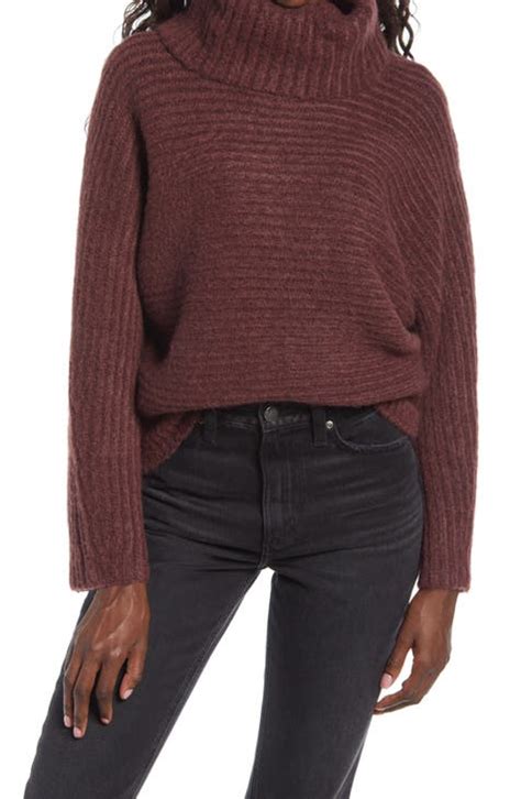 Womens Burgundy Turtleneck Sweaters Nordstrom