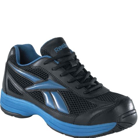 Reebok Men's Cross Trainer EH Safety Shoes - Black Blue | bootbay