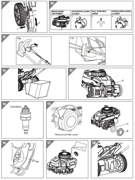 ALDI XSZ46J Self Propelled Petrol Lawnmower User Manual