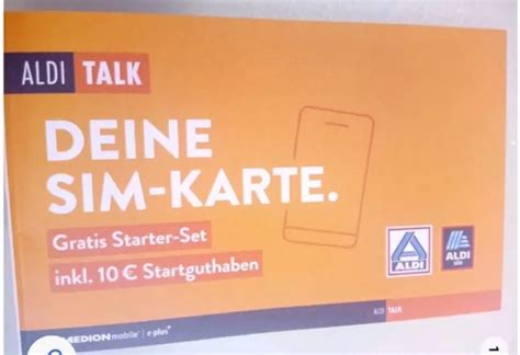 NEU X88XX11XXXX ALDI TALK SIM KARTE STARTER SET 10 EURO STARTGUTHABEN