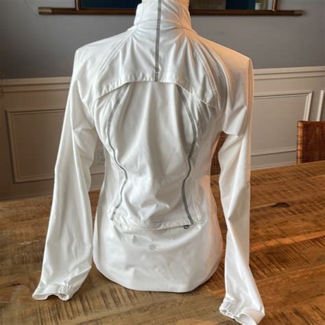 Athleta White Reflective Jacket Gem