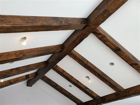 Custom Distressed Pine Ceiling Beams