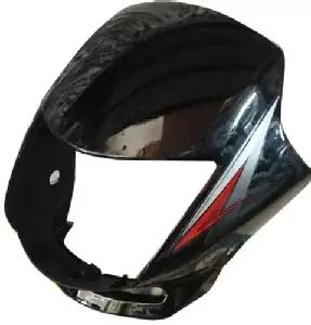 Headlight Visor For Shine Black Red Uf A Indian Bikes Spares