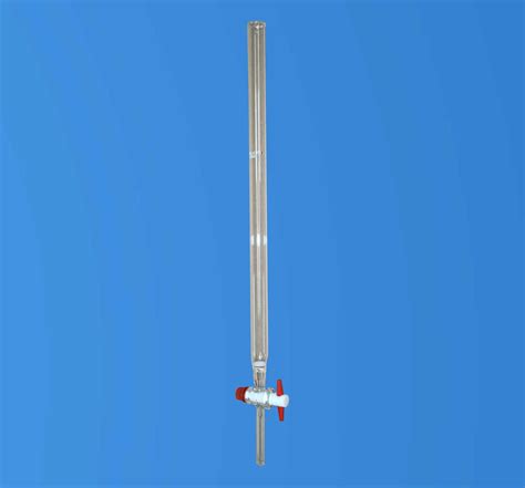 Chromatography Column With Sintered Disc Stopcock Glass Ptfe Screw