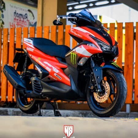 Decal Sticker Yamaha Aerox Merah Monster Nusakambangan Sticker