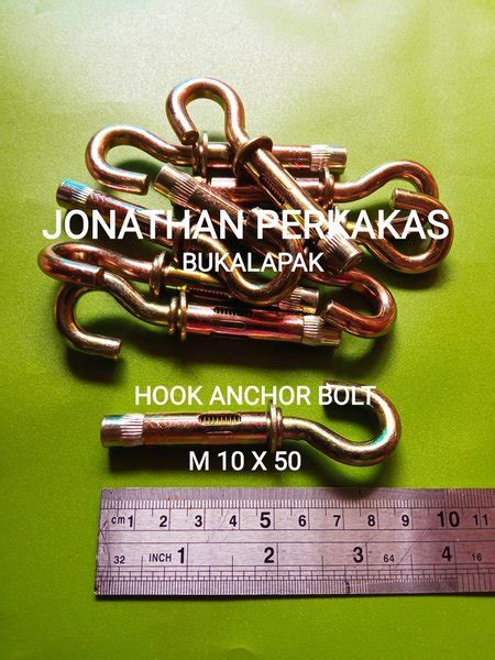 Jual Hook Anchor Bolt M10x50 Dynabolt Hook M10x50 Dynabolt Pengait