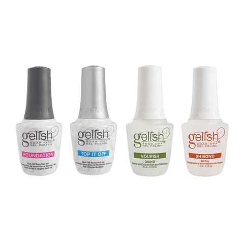 Gelish Fantastic Four Essentials Collection Soak Off Gel Nail Polish