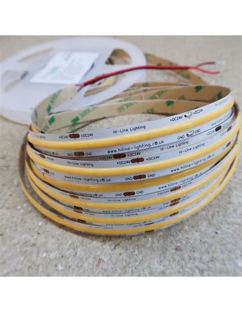 10m COB LED Strip 4000k White High CRI 90 15W M IP20