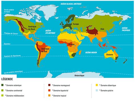 Les Grandes Zones Climatiques Svt College