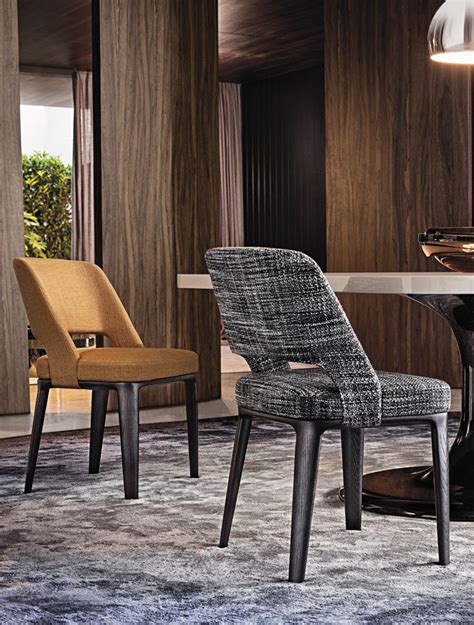 Minotti Ipad Owens Chair Sedie It Furniture Dining Chairs