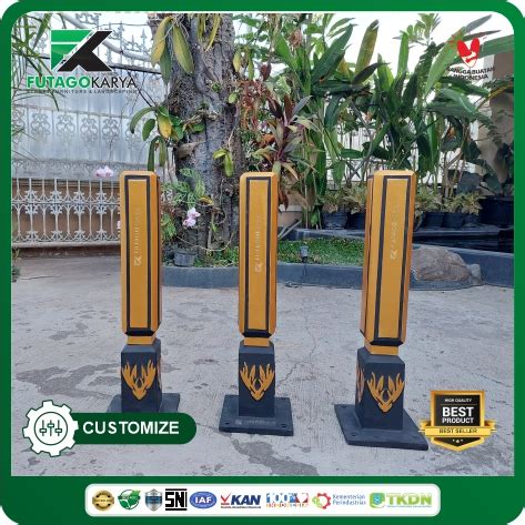 Stand Bollard Trotoar Pembatas Jalan Tanah Laut Futago Karya