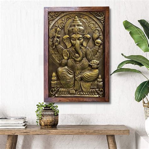 Ganesha Wall Art Ganesha Wall Decor Good Luck Decor Art Collectibles