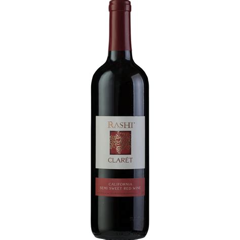 Rashi Winery Claret Semi Sweet Red Wine California Mev – Five Towns