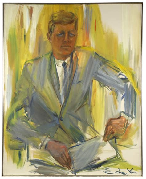 John F Kennedy Elaine De Kooning Encyclopedia Of