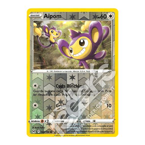 144 196 Aipom Comune Reverse IT MINT Federicstore