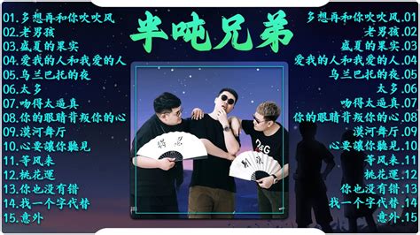 【半吨兄弟】大陸流行歌曲 2024流行歌曲 ️ 2024華語流行歌曲50首🎶半吨兄弟翻唱20首歌曲 多想再和你吹吹风 老男孩 盛夏的