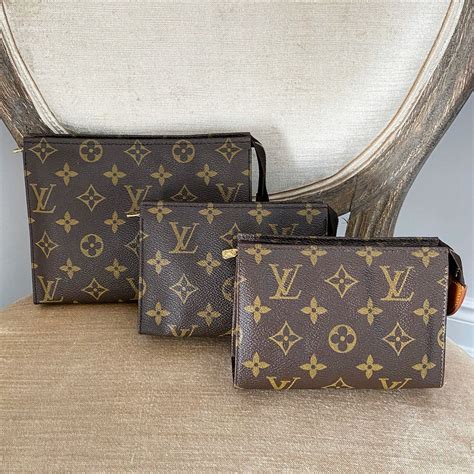 Louis Vuitton Vintage 1984 Monogram Toilette Toiletry Bag 15 I Miss