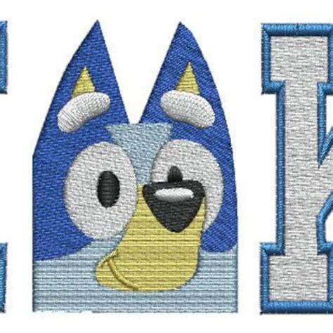 Bluey Embroidery Design Etsy