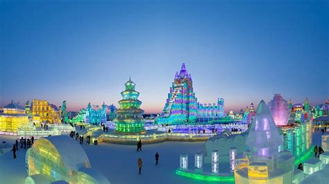 HD Wallpaper Lights China Harbin Harbin International Festival Of