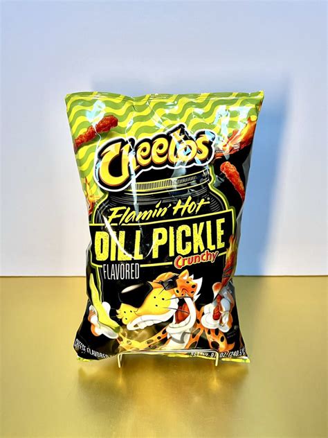 New Limited Edition LARGE Cheetos Flamin Hot Dill Pickle Cheese