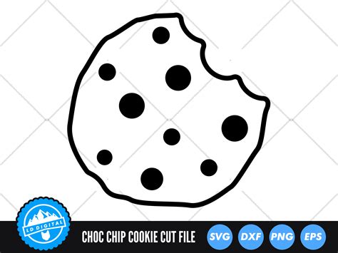 Chocolate Chip Cookie Svg Cookie Svg Graphic By Lddigital · Creative Fabrica