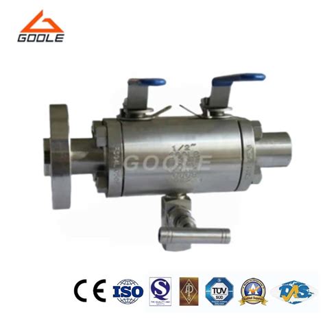 Lever Operated Flanged Ends Floating Type Dbb Valve Double Block