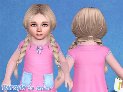 The Sims Resource Skysims Hair Toddler 211 J