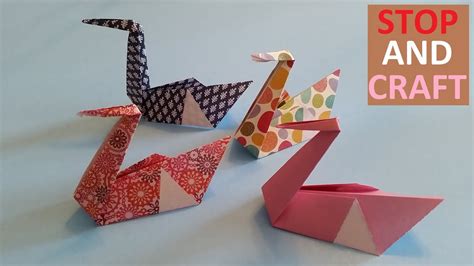 How To Make Origami Swans Youtube