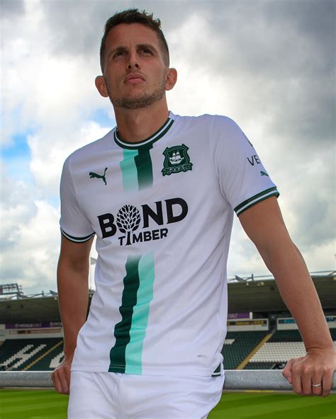 Nova Camisa Reserva Do Plymouth Argyle Puma Mdf